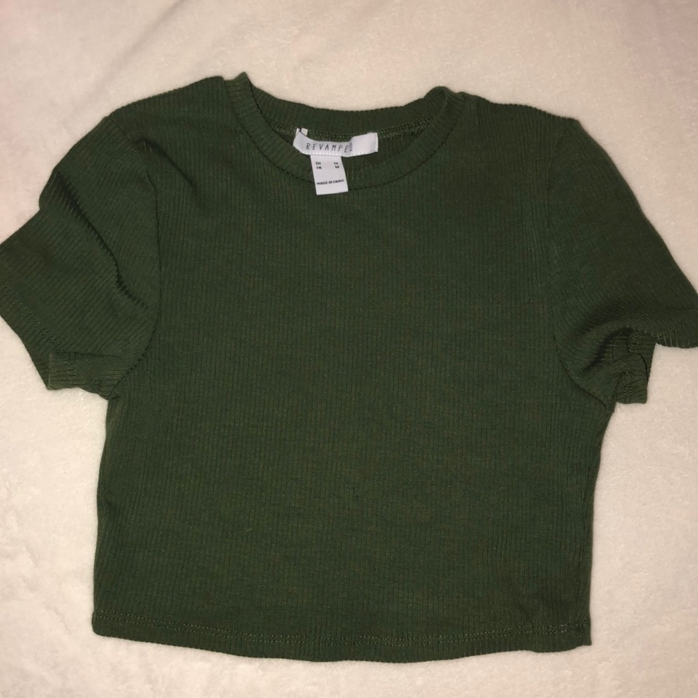 Crop too and biker shorts